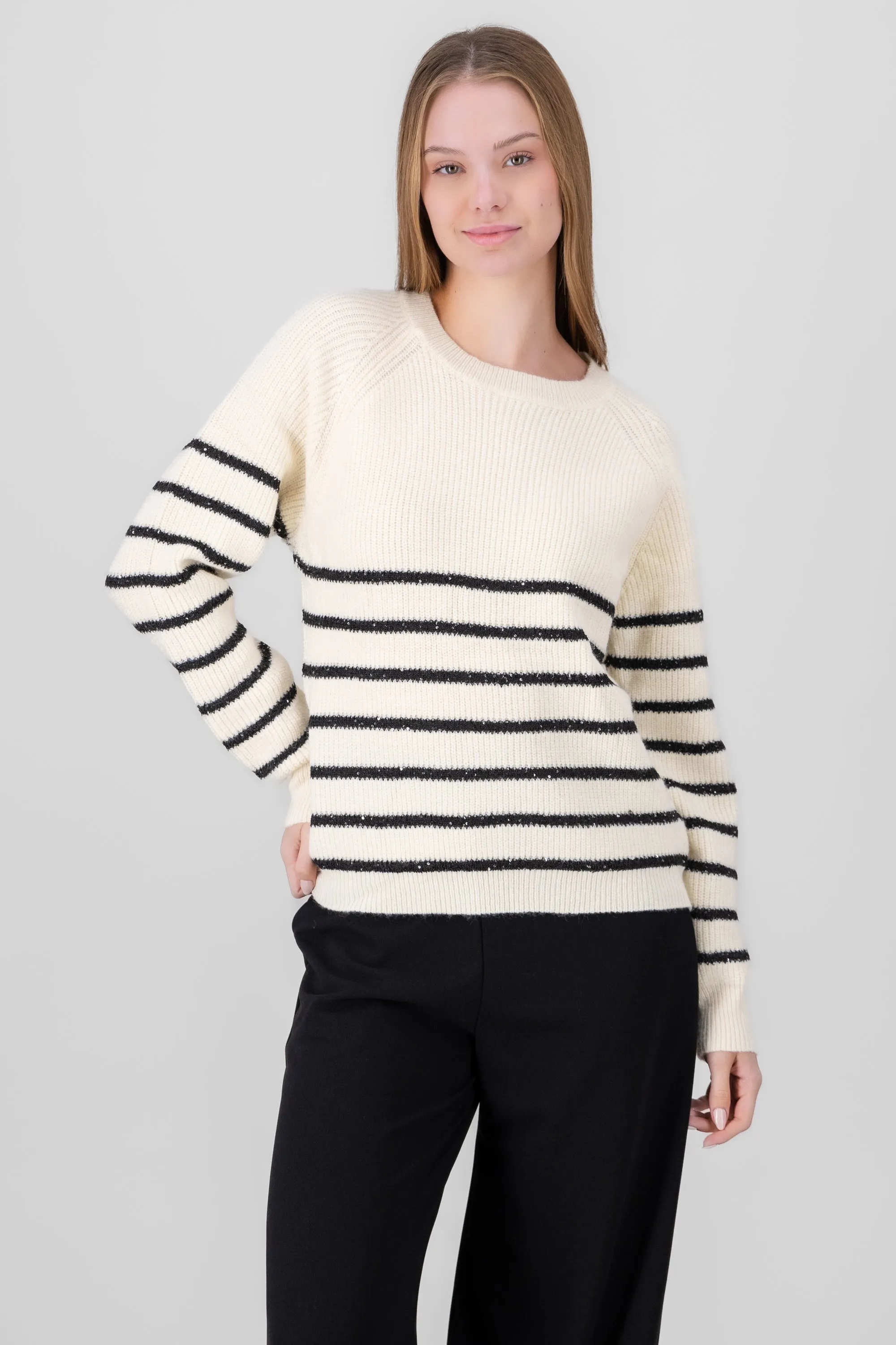 Sueter rayas con brillos Hypsters sold by Shasa