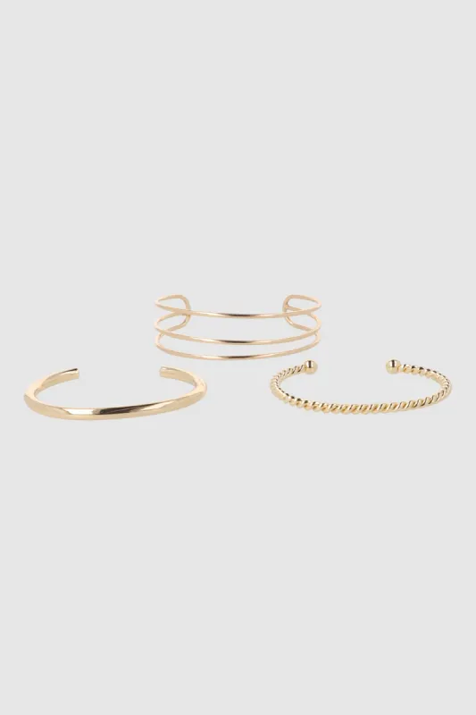 SET 3 CUFFS METAL sold by Shasa