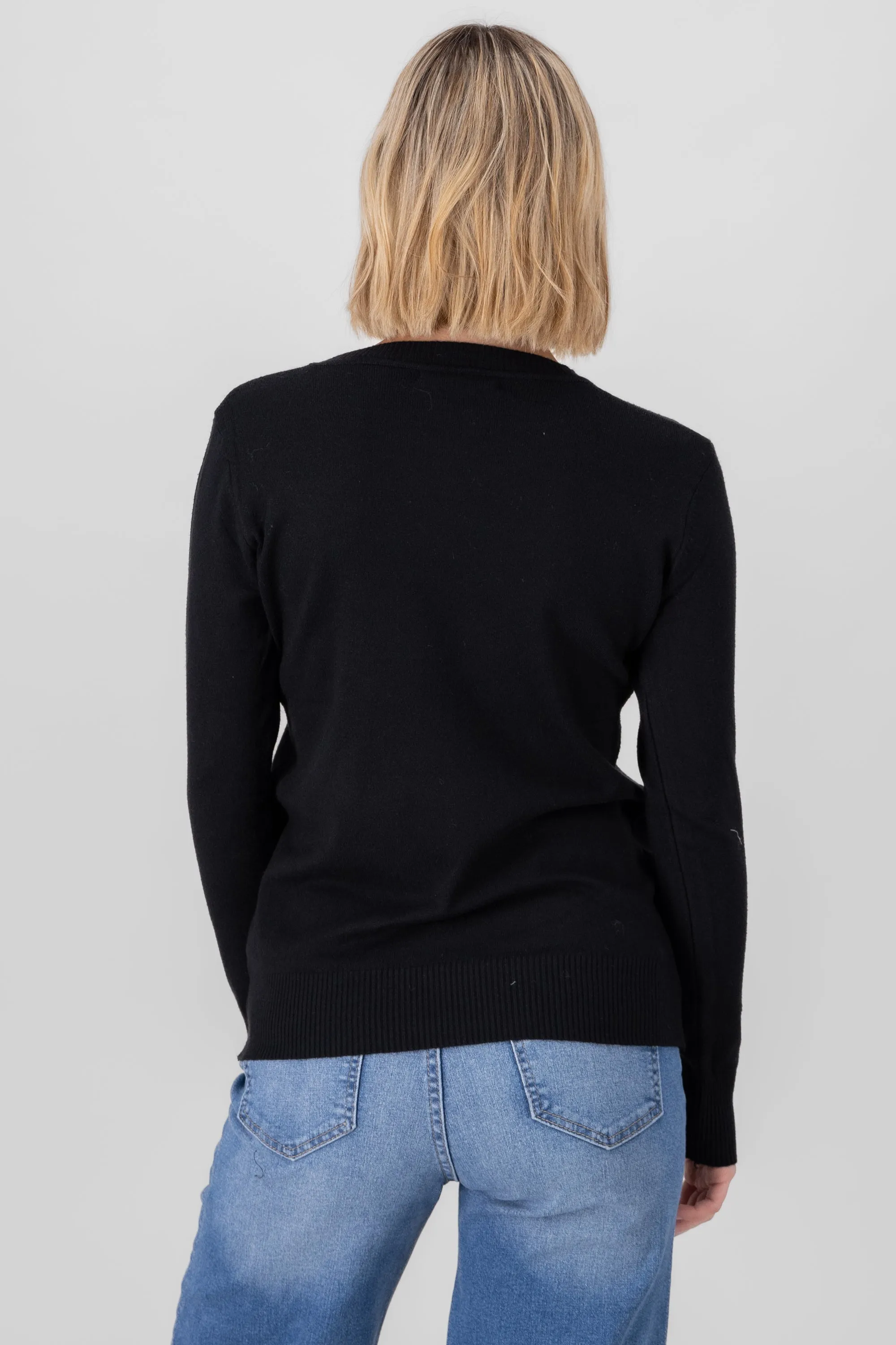 Sueter manga larga tejido cuello redondo sold by Shasa product image thumbnail 4