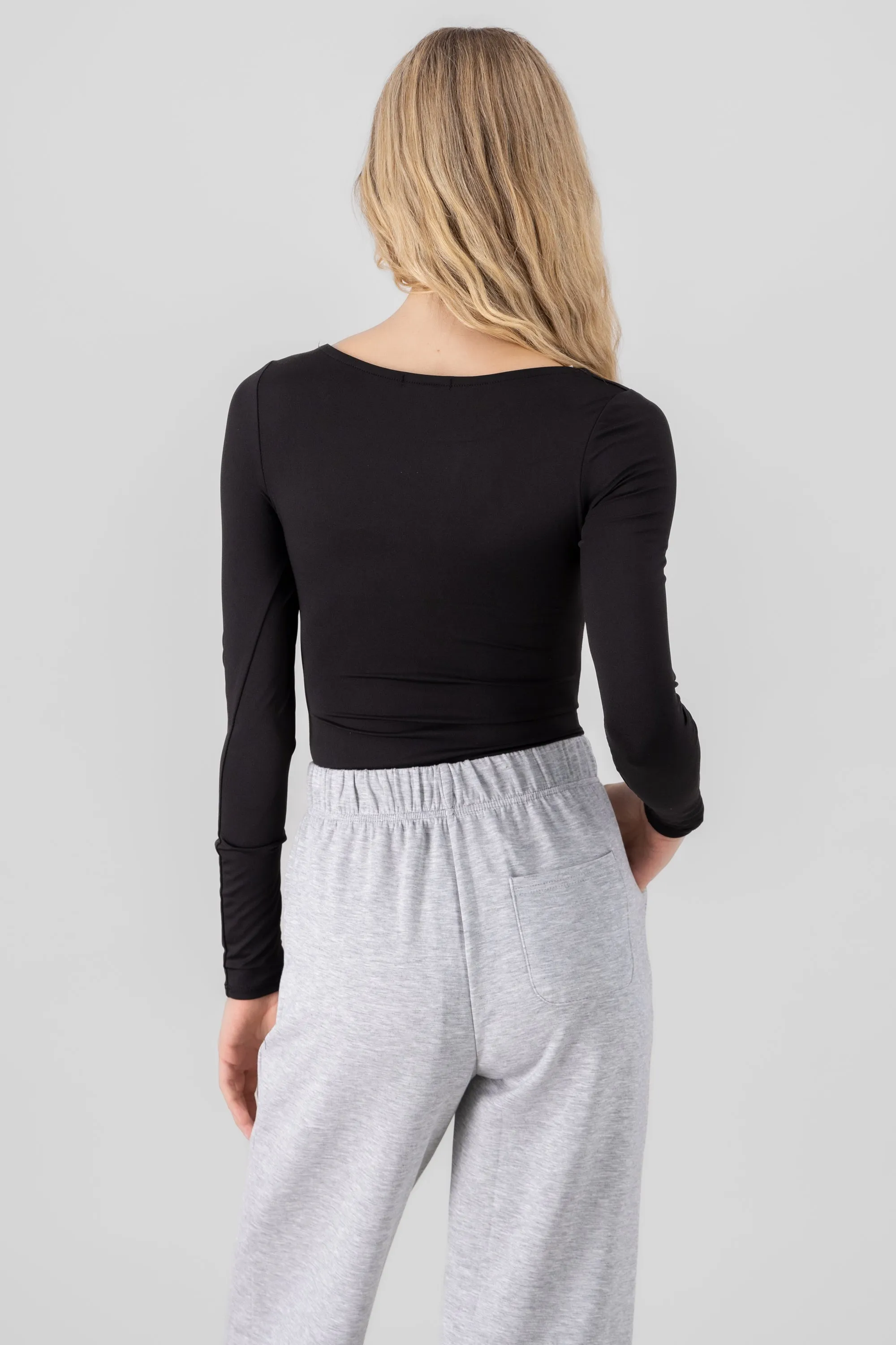 Top escote cuadrado doble tela manga larga sold by Shasa product image thumbnail 4