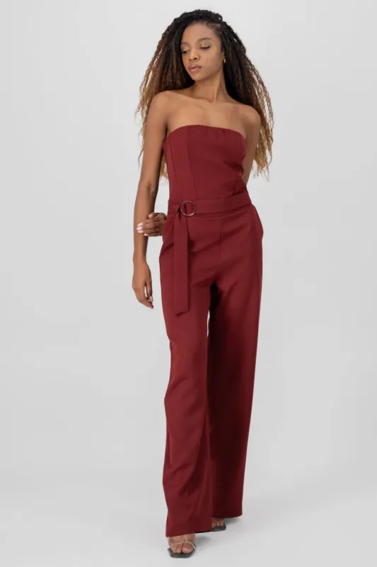 Jumpsuit strapples detalle cinturon sold by Shasa