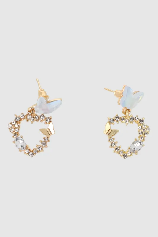 ARETES MARIPOSA CORAZON sold by Shasa