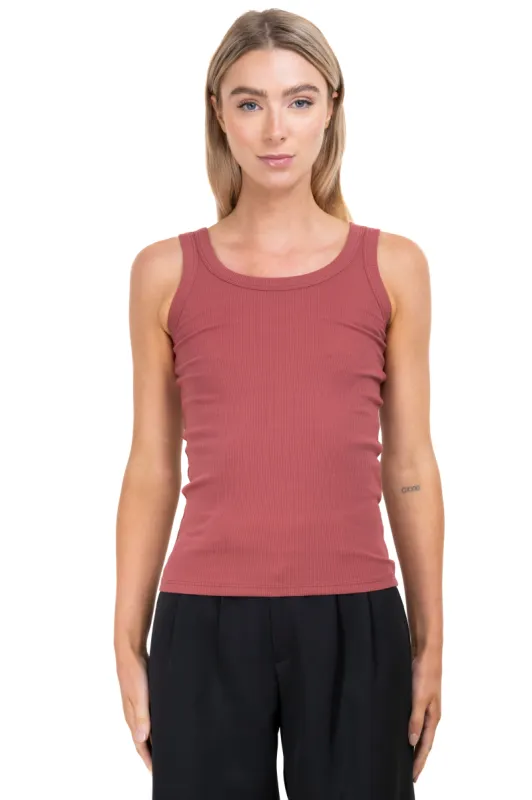 Top tirantes anchos rib sold by Shasa