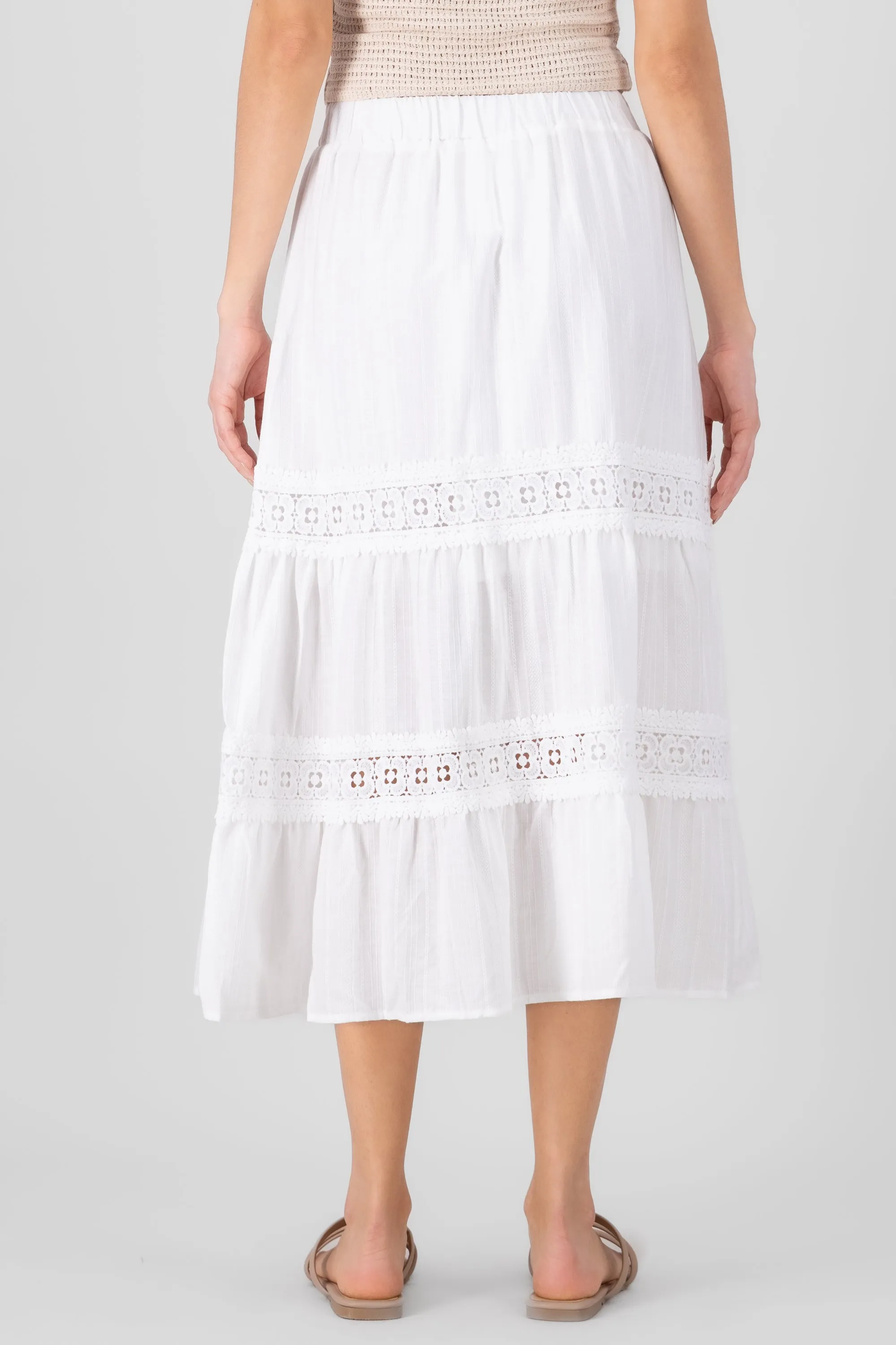 Falda Midi Detalle Crochet sold by Shasa product image thumbnail 4