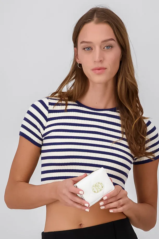 Cartera capitonada círculos cadena sold by Shasa