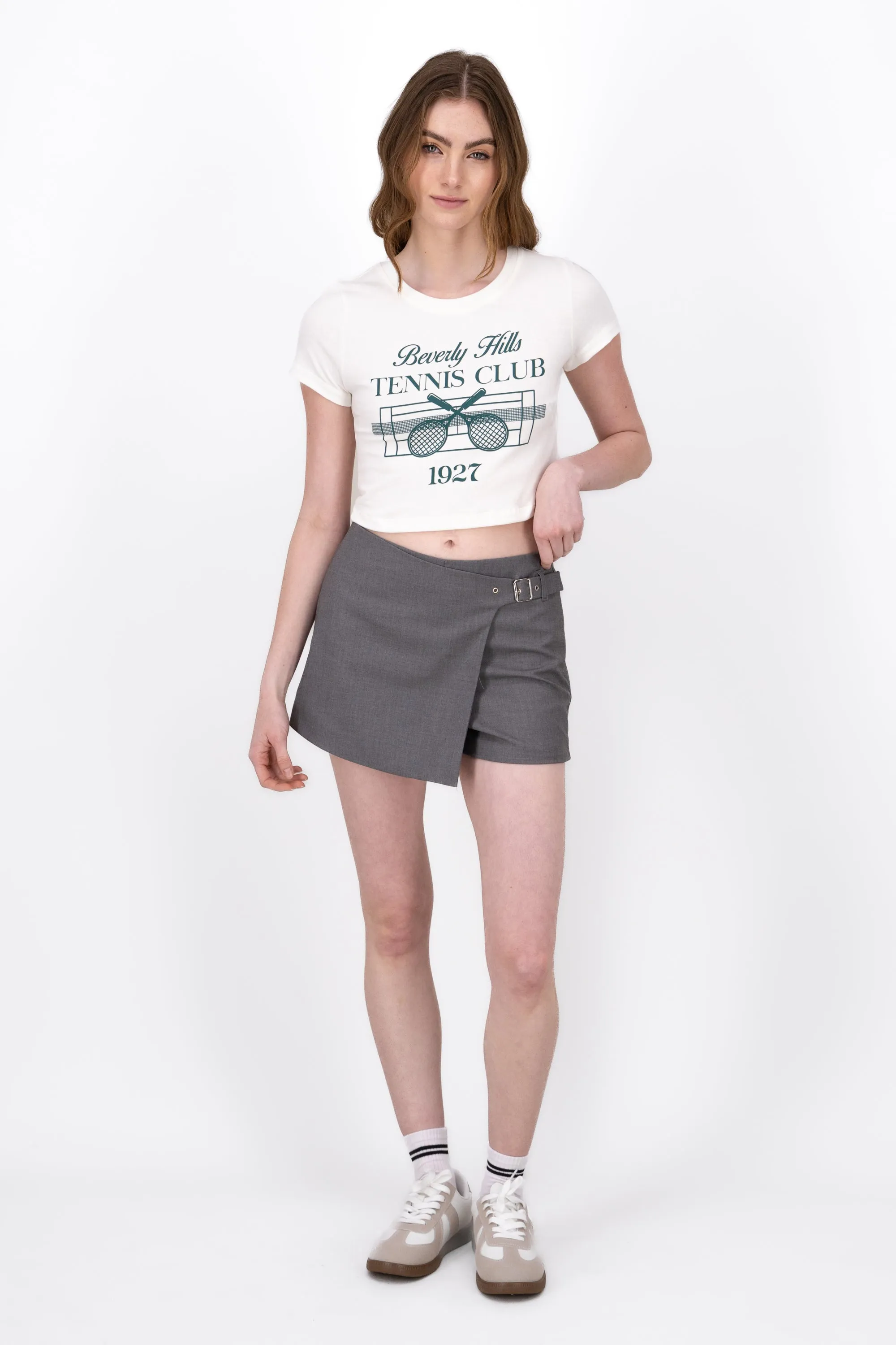 Mini Falda Con Cinturon Lisa sold by Shasa