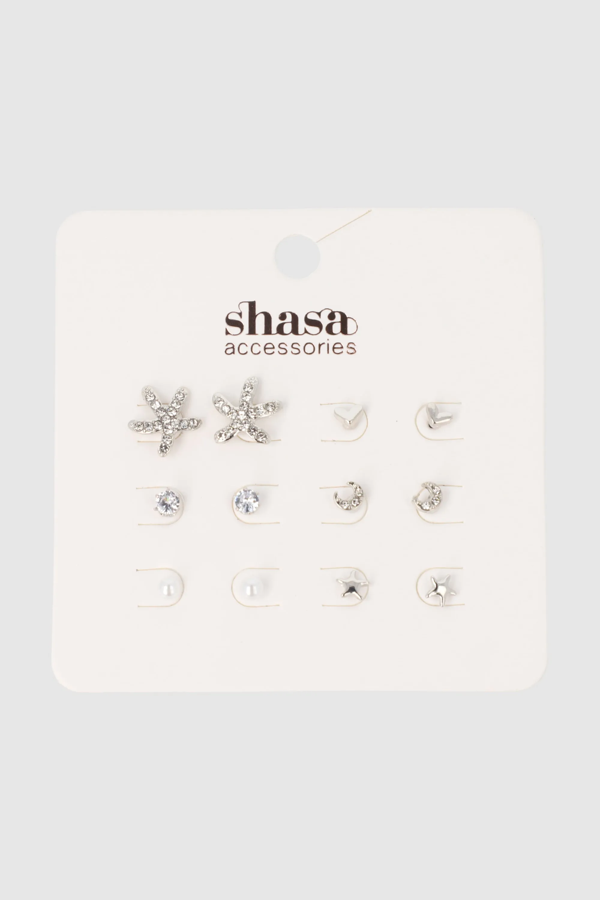 Set 6 Pares Aretes Studs sold by Shasa