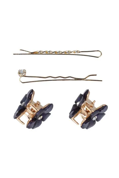 Set 4 broches metálicos mix sold by Shasa product image thumbnail 2