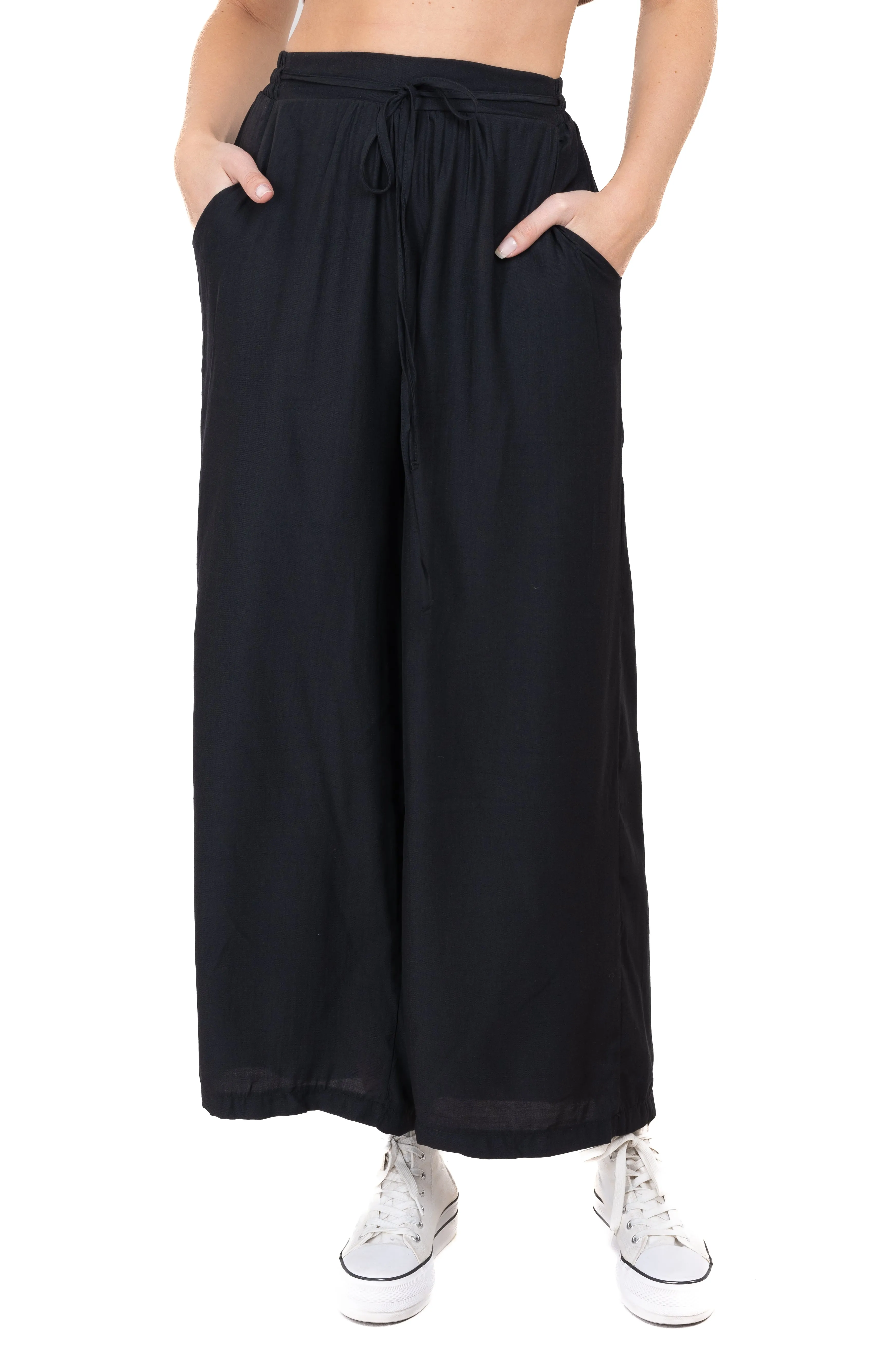 Pantalon liso flare sold by Shasa