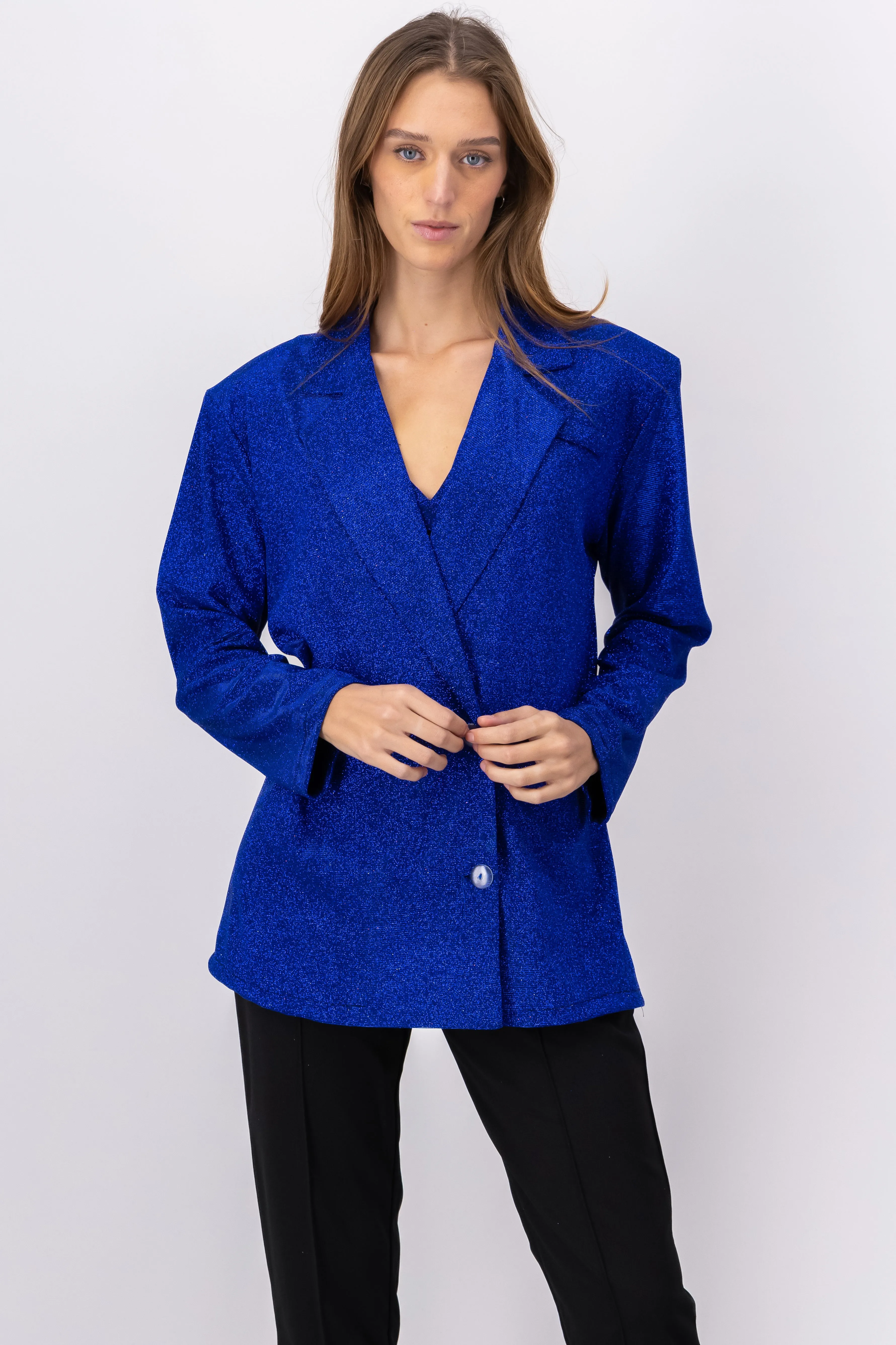 Blazer largo botones cruzados brillos sold by Shasa product image thumbnail 2