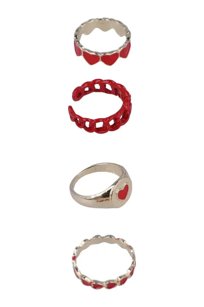 Set 4 Anillos Corazón sold by Shasa product image thumbnail 2