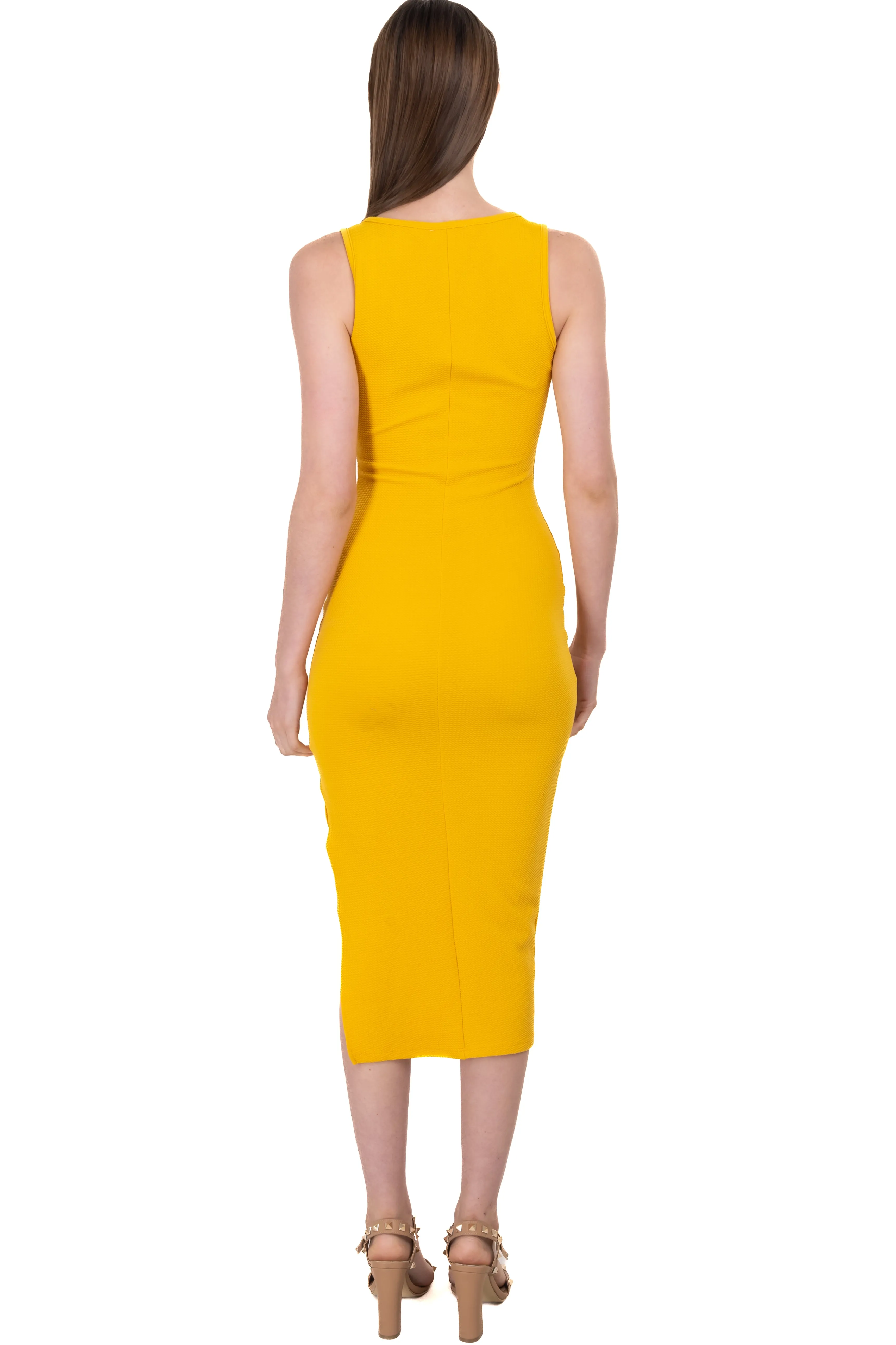 Vestido midi textura abertura sold by Shasa product image thumbnail 4