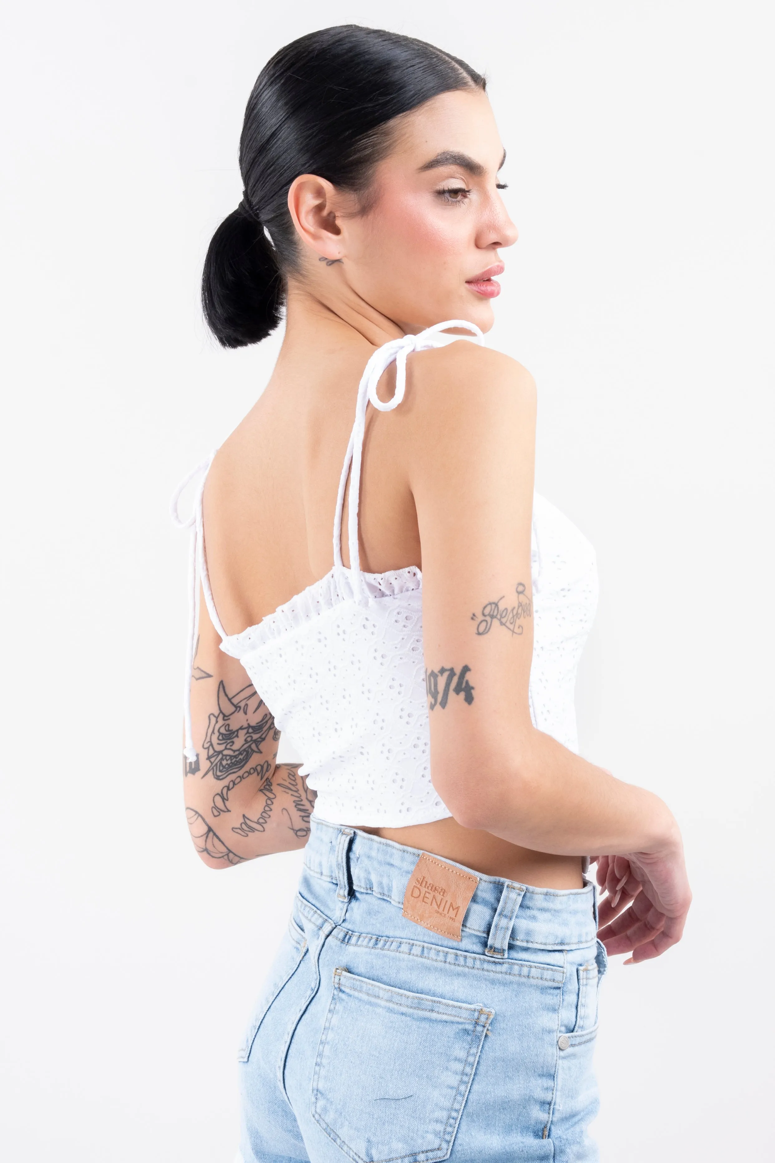 Corset flores eyelet sold by Shasa product image thumbnail 3