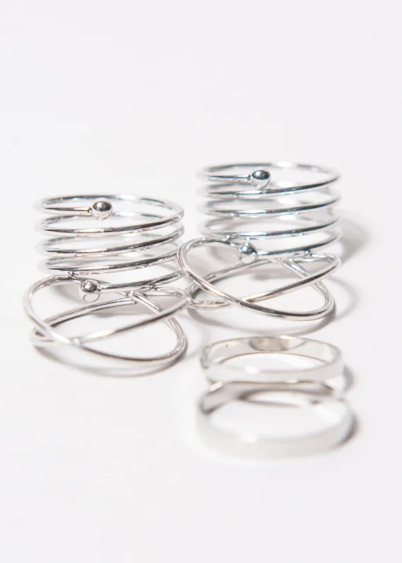 Set 5 piezas anillos resorte sold by Shasa