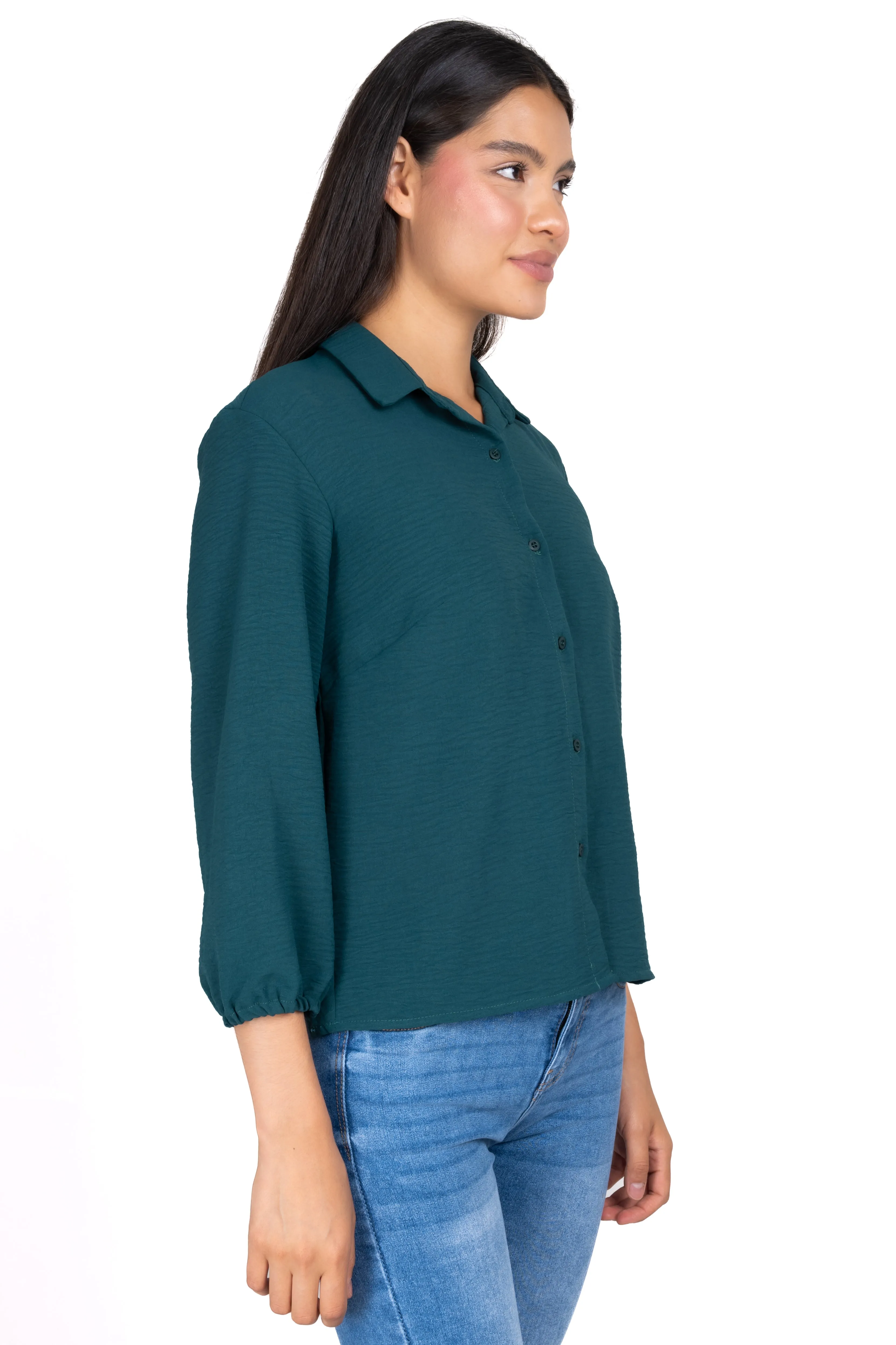 Camisa monocolor texturizada sold by Shasa product image thumbnail 3