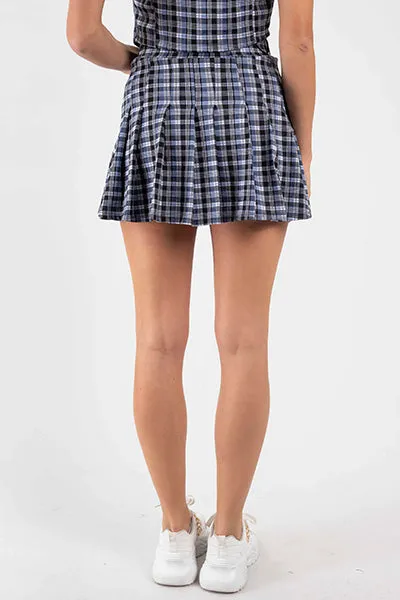 Falda mini tableada cuadros sold by Shasa product image thumbnail 4