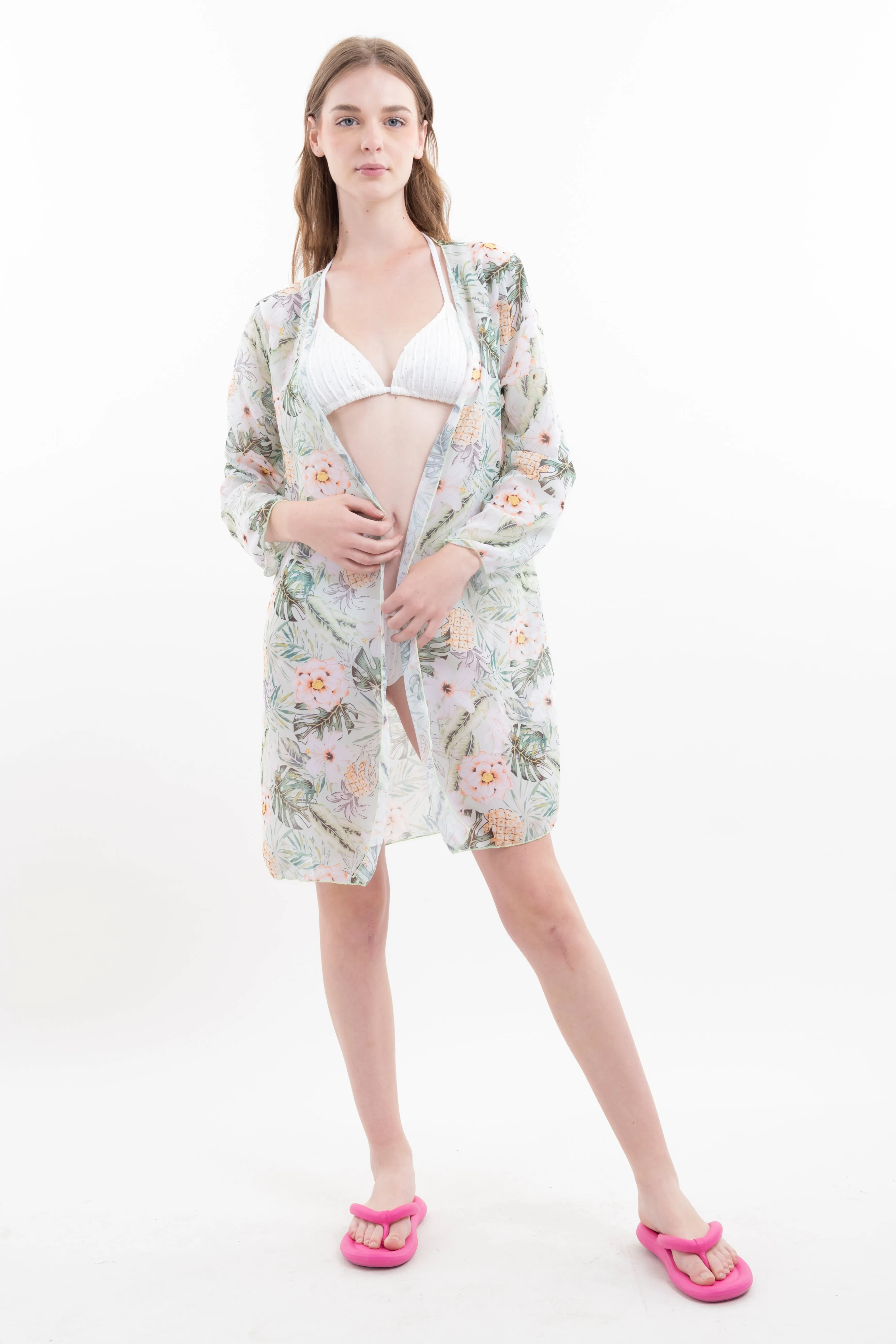 Kimono midi tropical sold by Shasa product image thumbnail 2