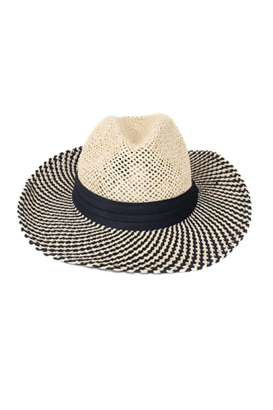 Sombrero panamá entrelazado bicolor sold by Shasa
