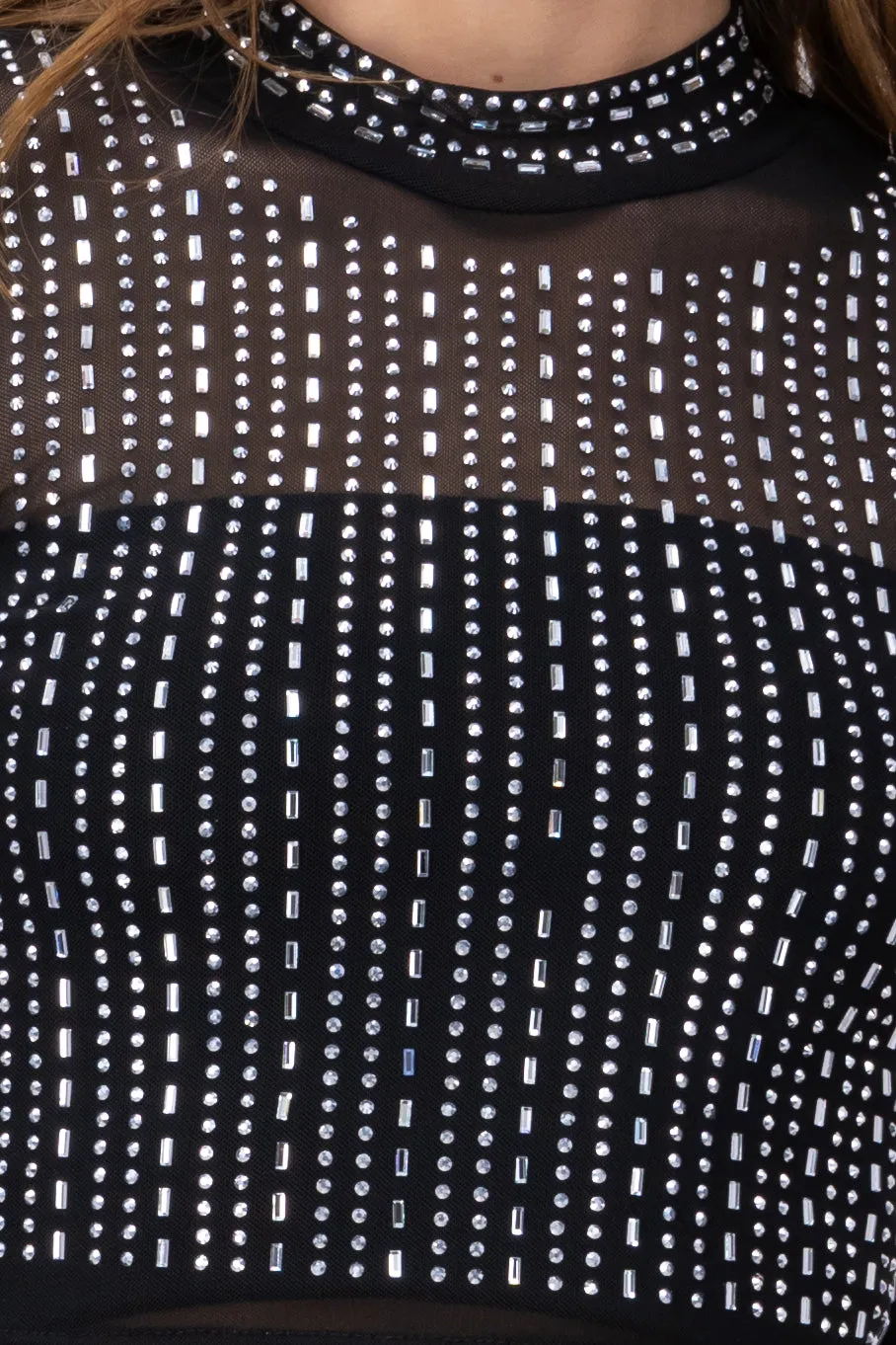 Top mesh manga larga pedrería sold by Shasa product image thumbnail 5