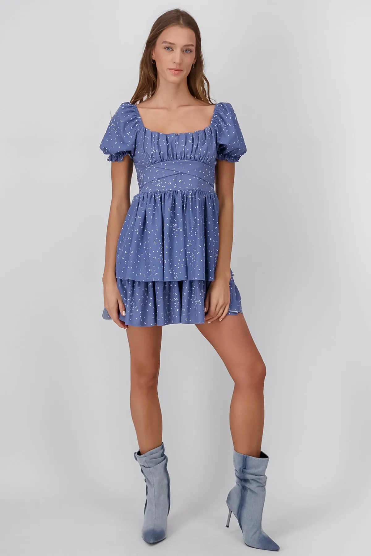 Vestido Mini Manga Abullonada sold by Shasa product image thumbnail 2