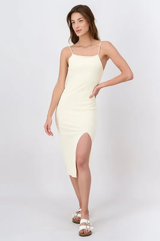 Vestido midi textura entretejida sold by Shasa