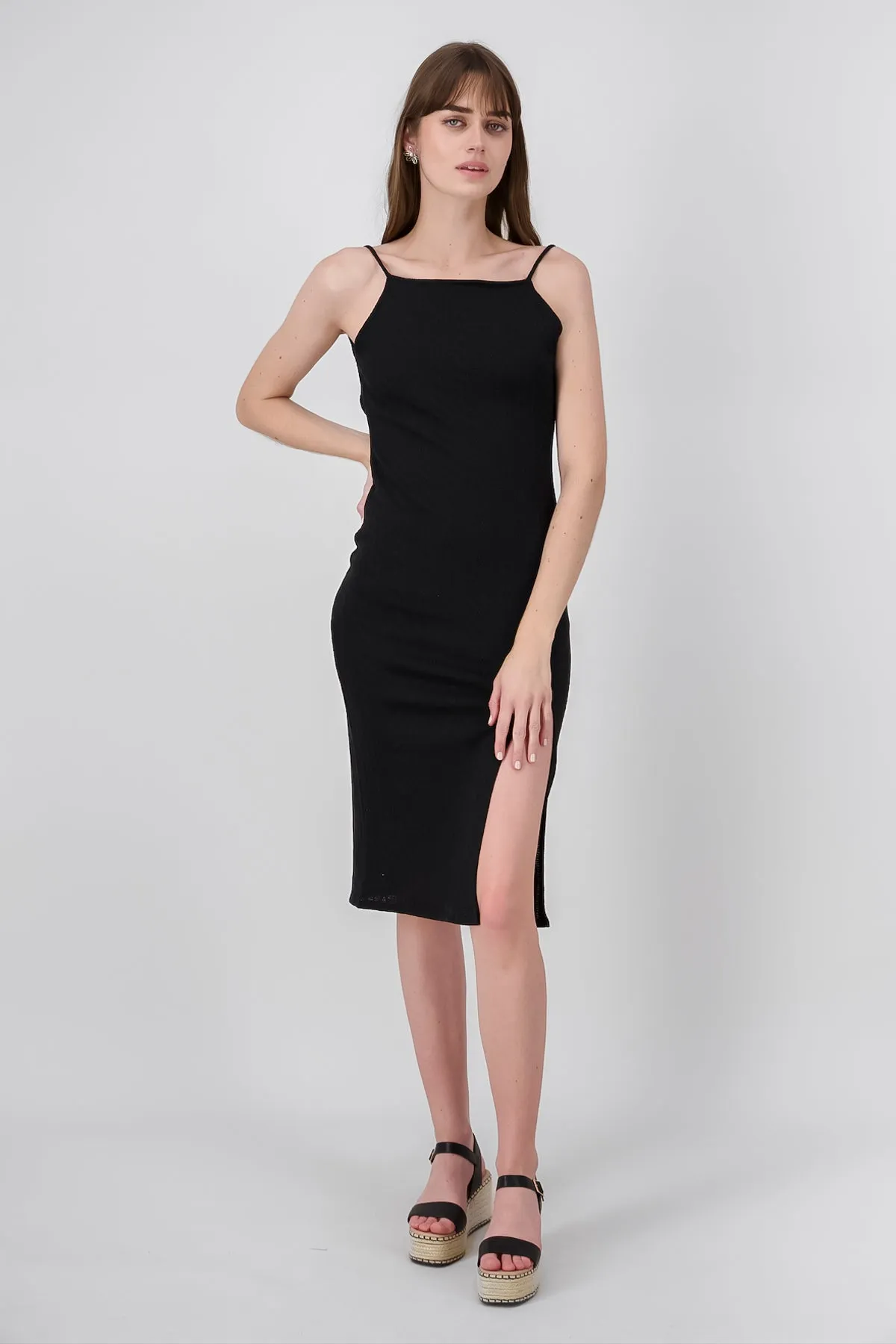 Vestido midi textura entretejida sold by Shasa product image thumbnail 2