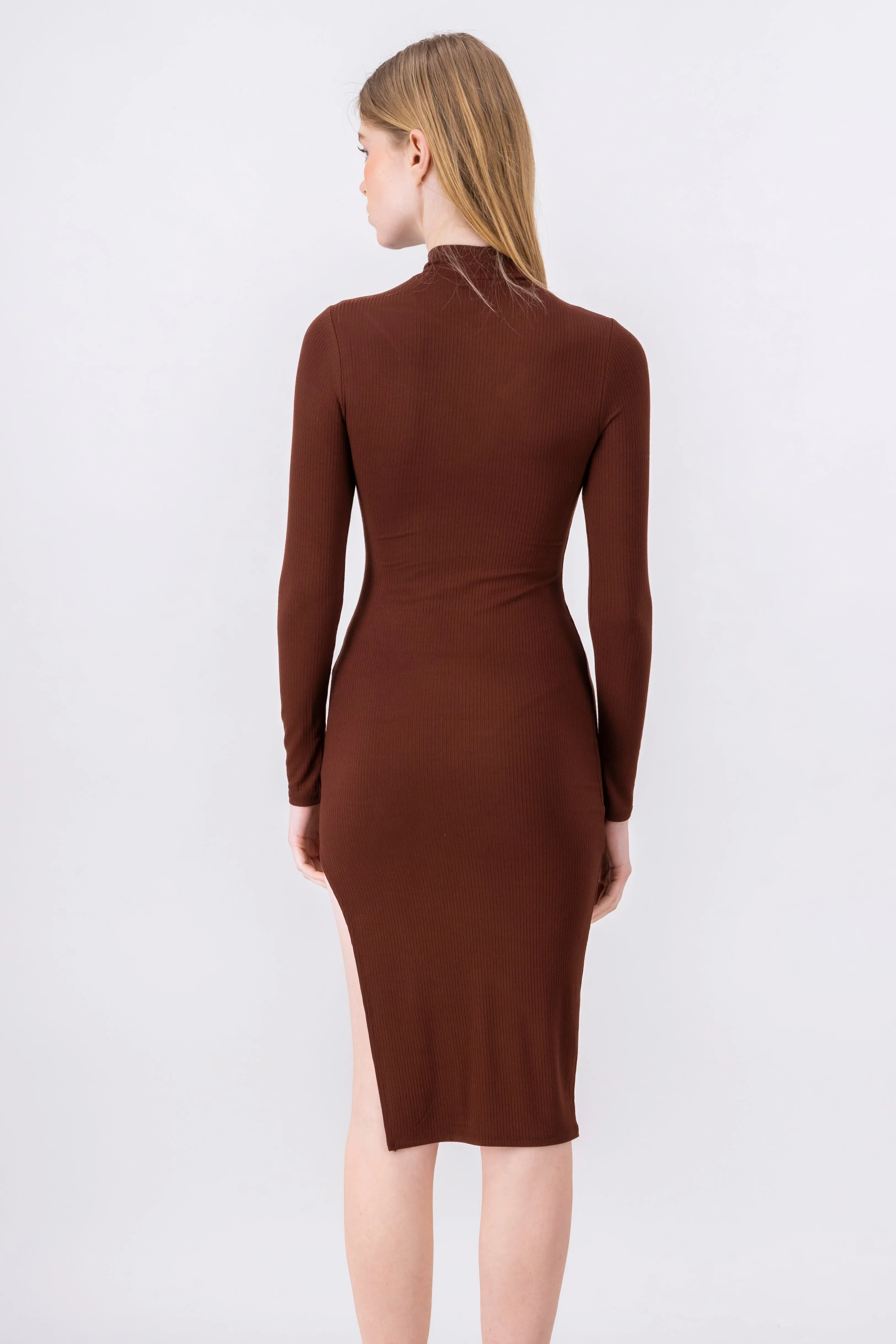 Vestido midi liso abertura pierna sold by Shasa product image thumbnail 4