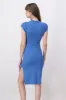 Vestido midi ajustado manga corta sold by Shasa
