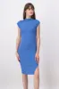 Vestido midi ajustado manga corta sold by Shasa