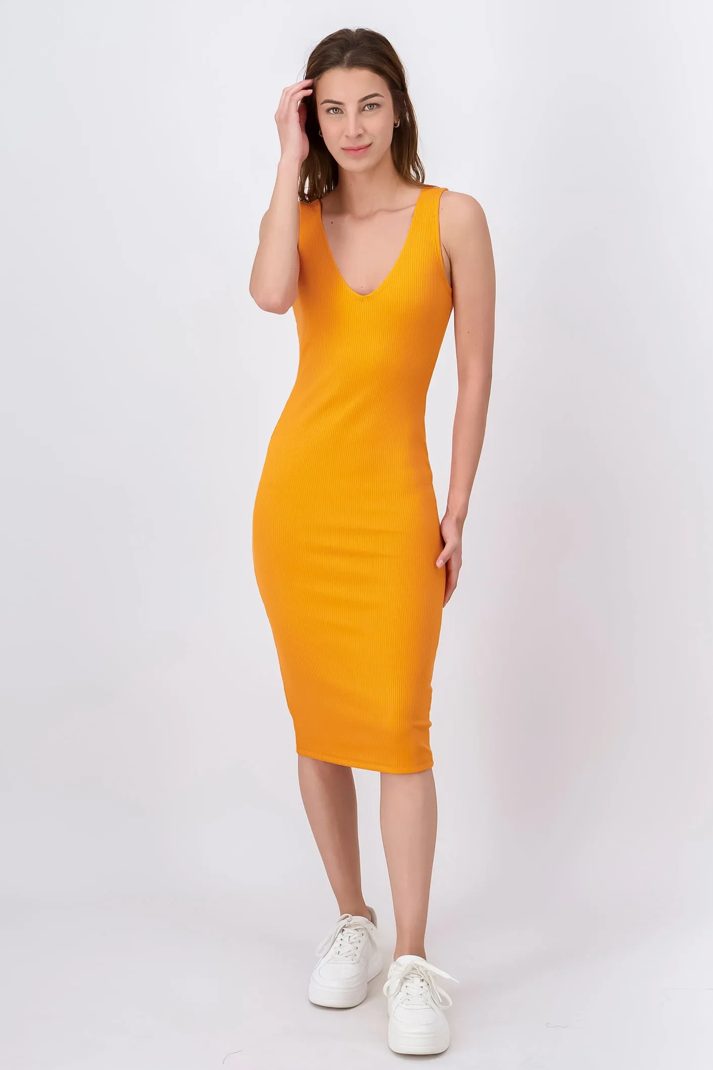 Vestido Midi Acanalado Liso sold by Shasa product image thumbnail 2