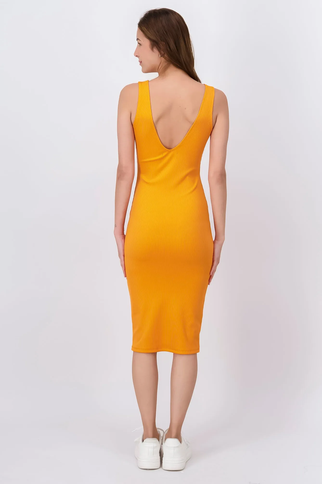 Vestido Midi Acanalado Liso sold by Shasa product image thumbnail 4