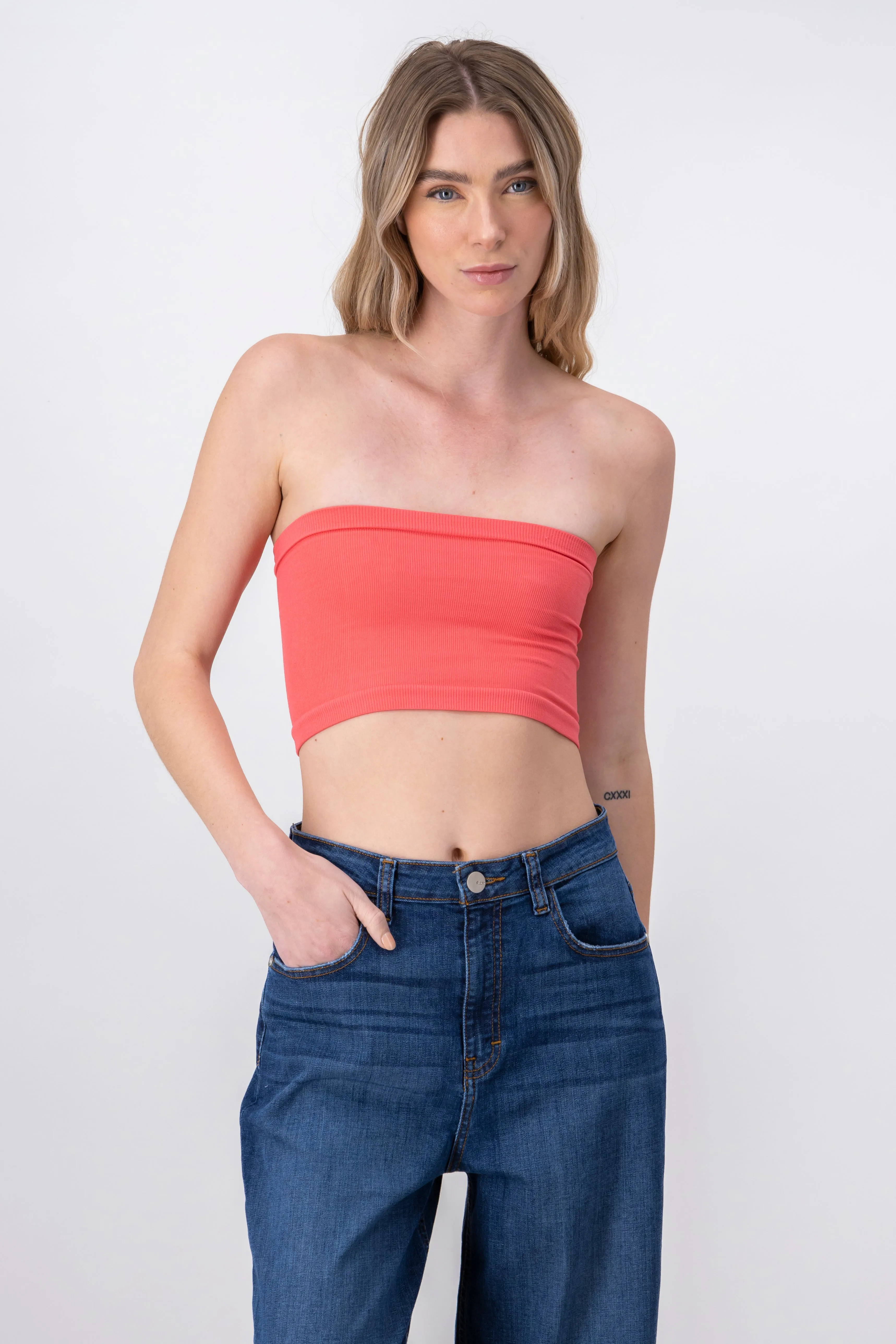 Top Tubo Strapless Rib sold by Shasa product image thumbnail 2