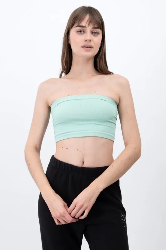 Top Tubo Strapless Rib sold by Shasa