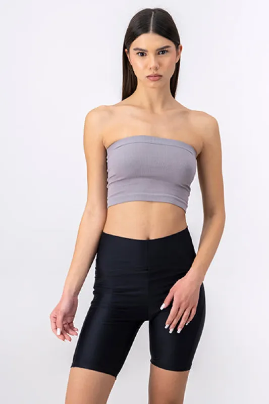 Top Tubo Strapless Rib sold by Shasa