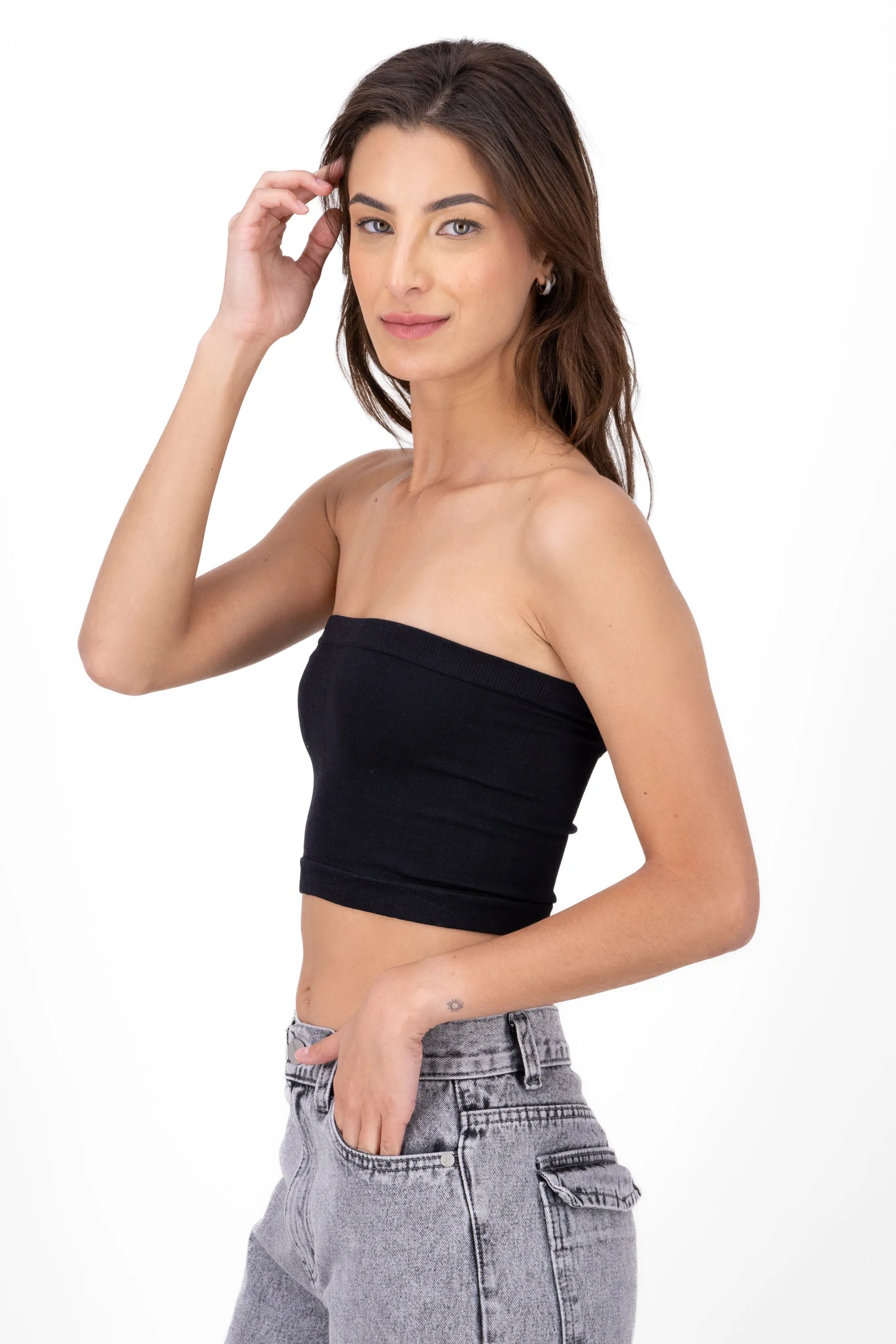 Top Tubo Strapless Rib sold by Shasa product image thumbnail 3