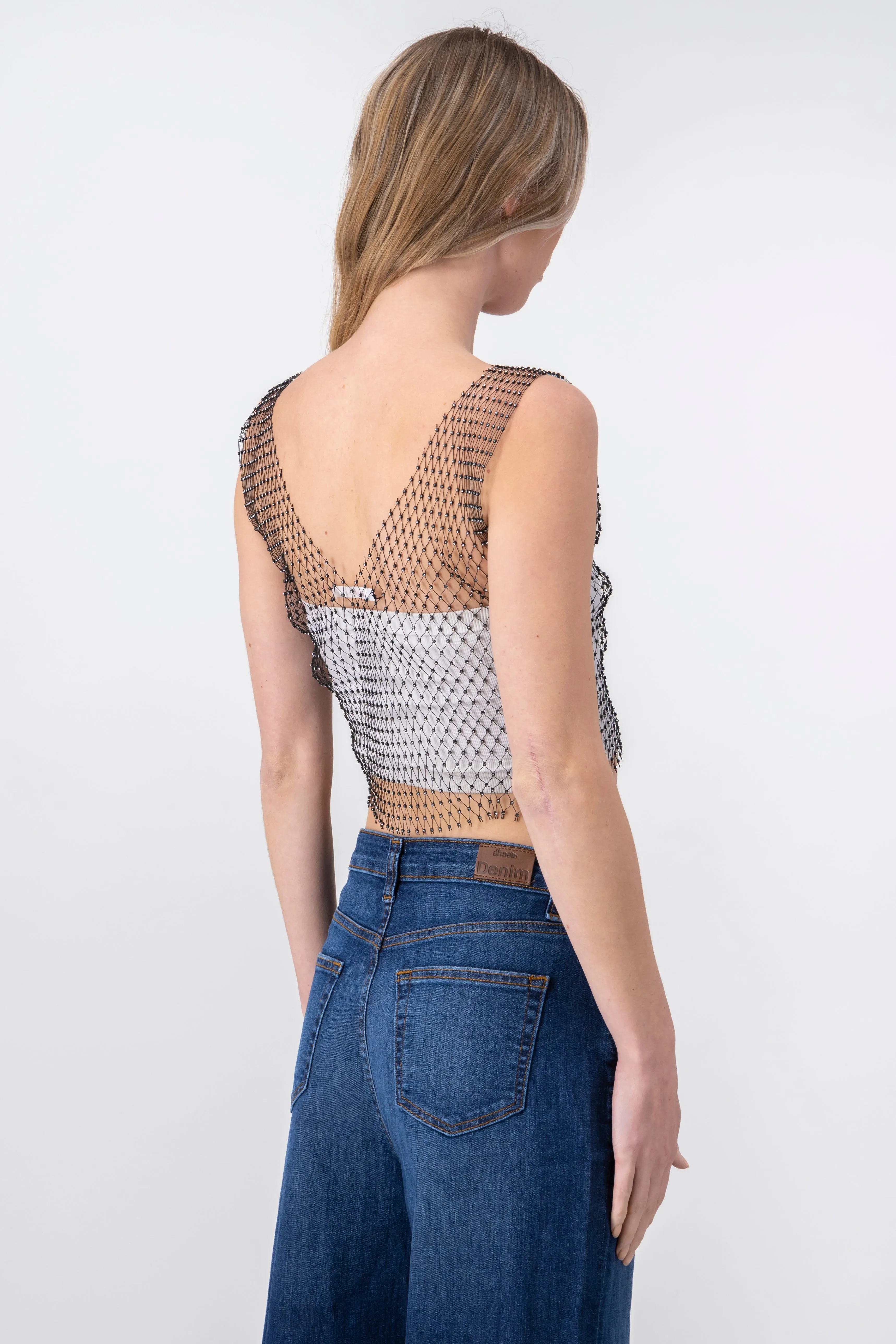 Top red escote v brillos sold by Shasa product image thumbnail 4