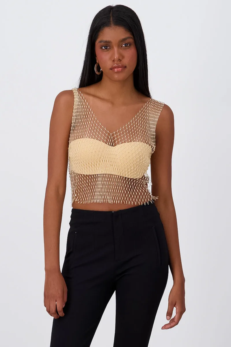 Top red escote v brillos sold by Shasa product image thumbnail 2