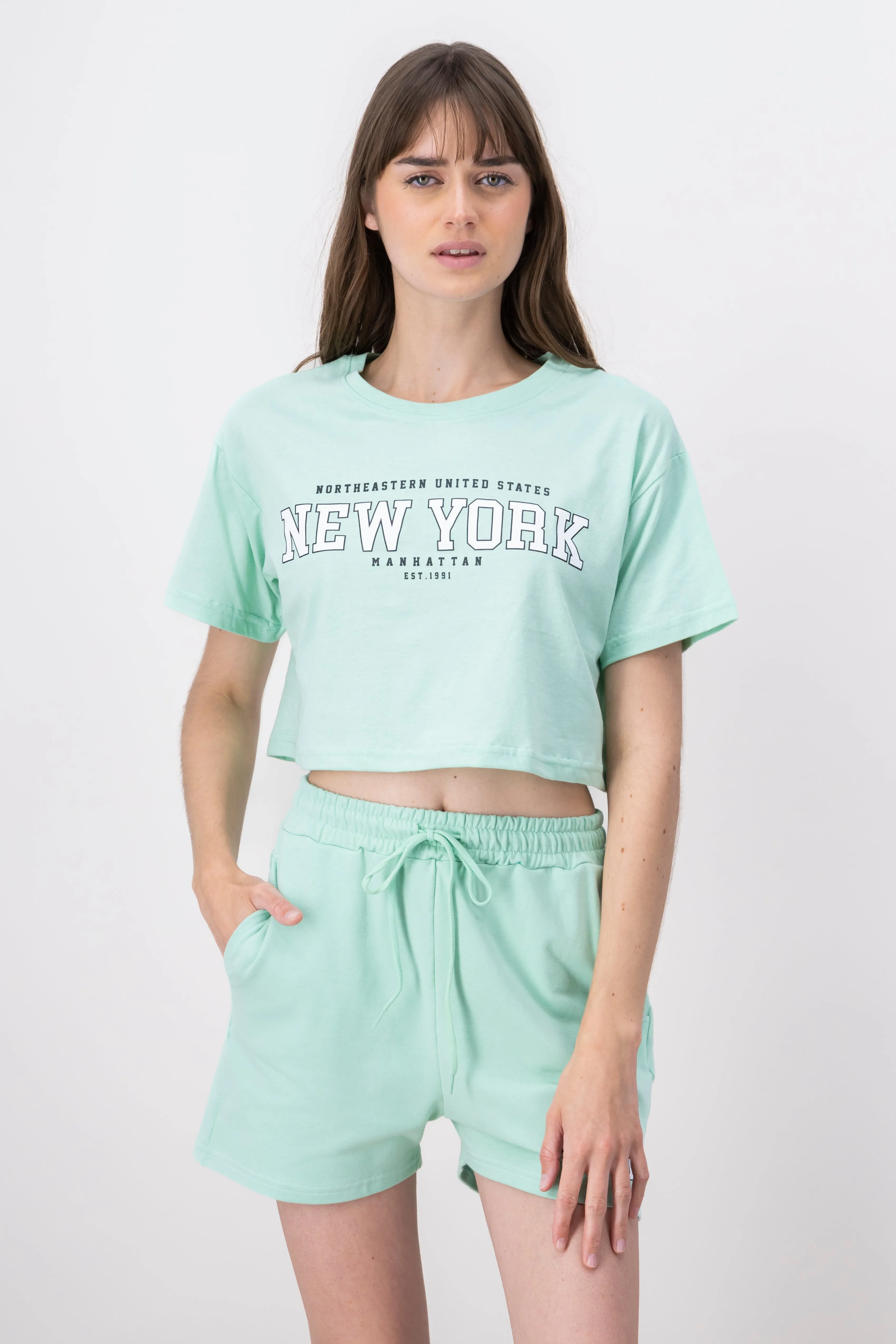 Top Crop Estampado New York sold by Shasa