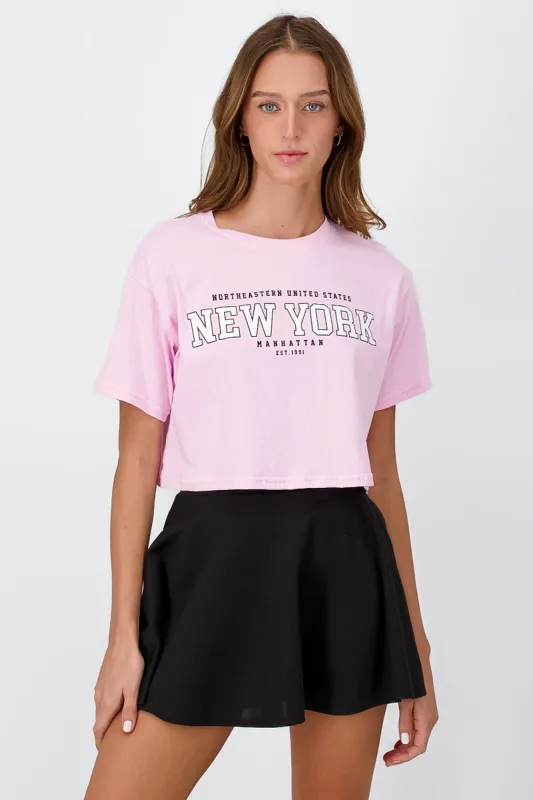 Top Crop Estampado New York sold by Shasa