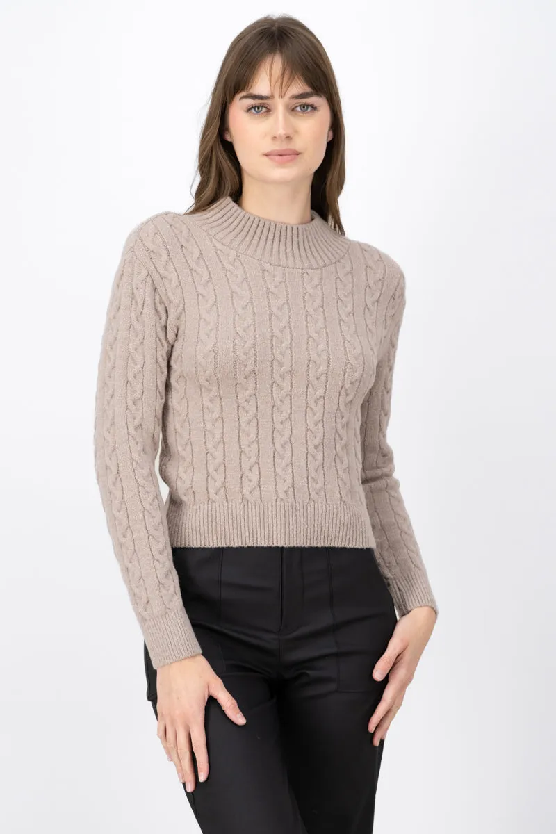 Suéter tejido cuello alto sold by Shasa