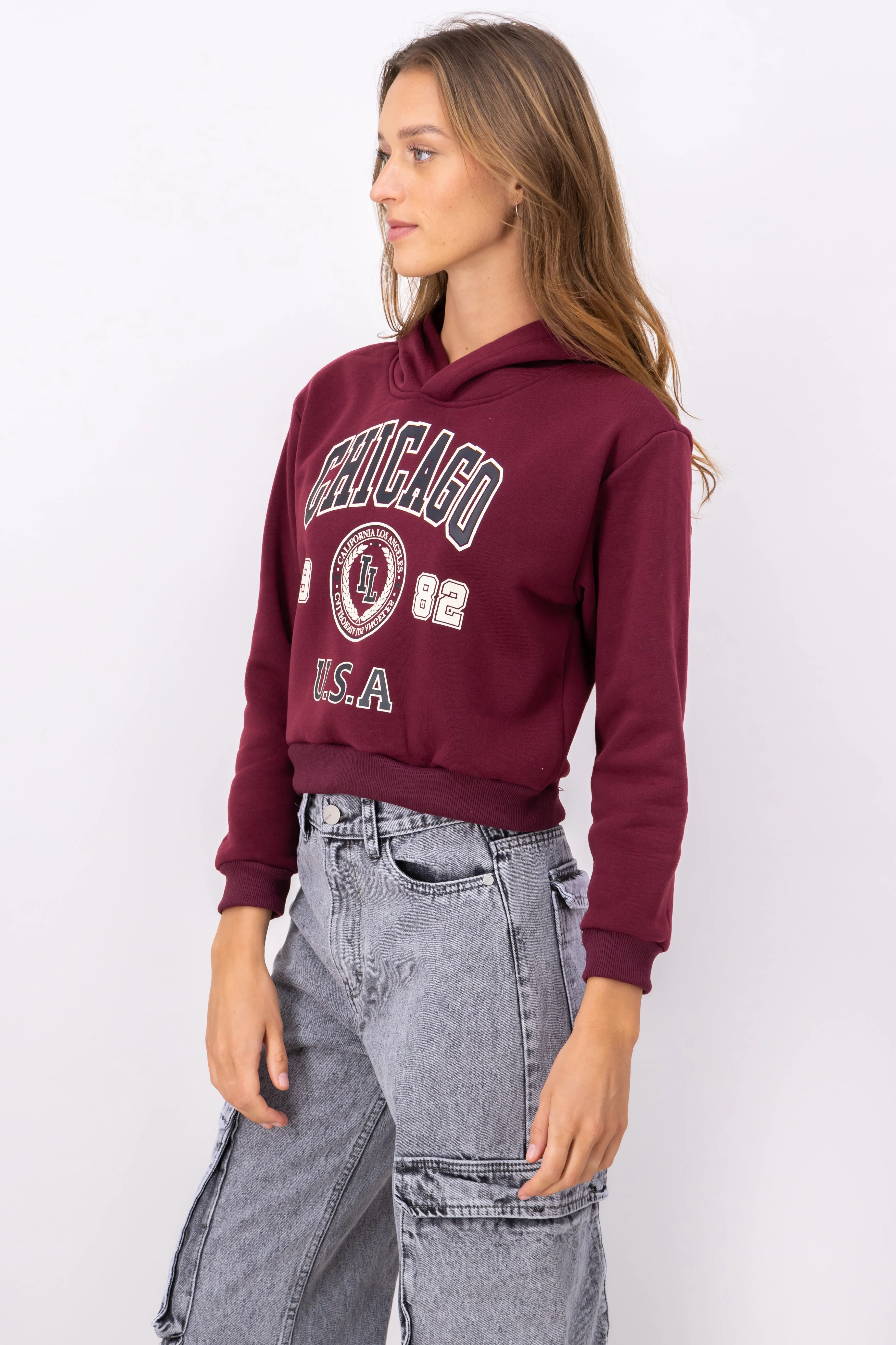 Sudadera Crop Estampado Chicago sold by Shasa product image thumbnail 3