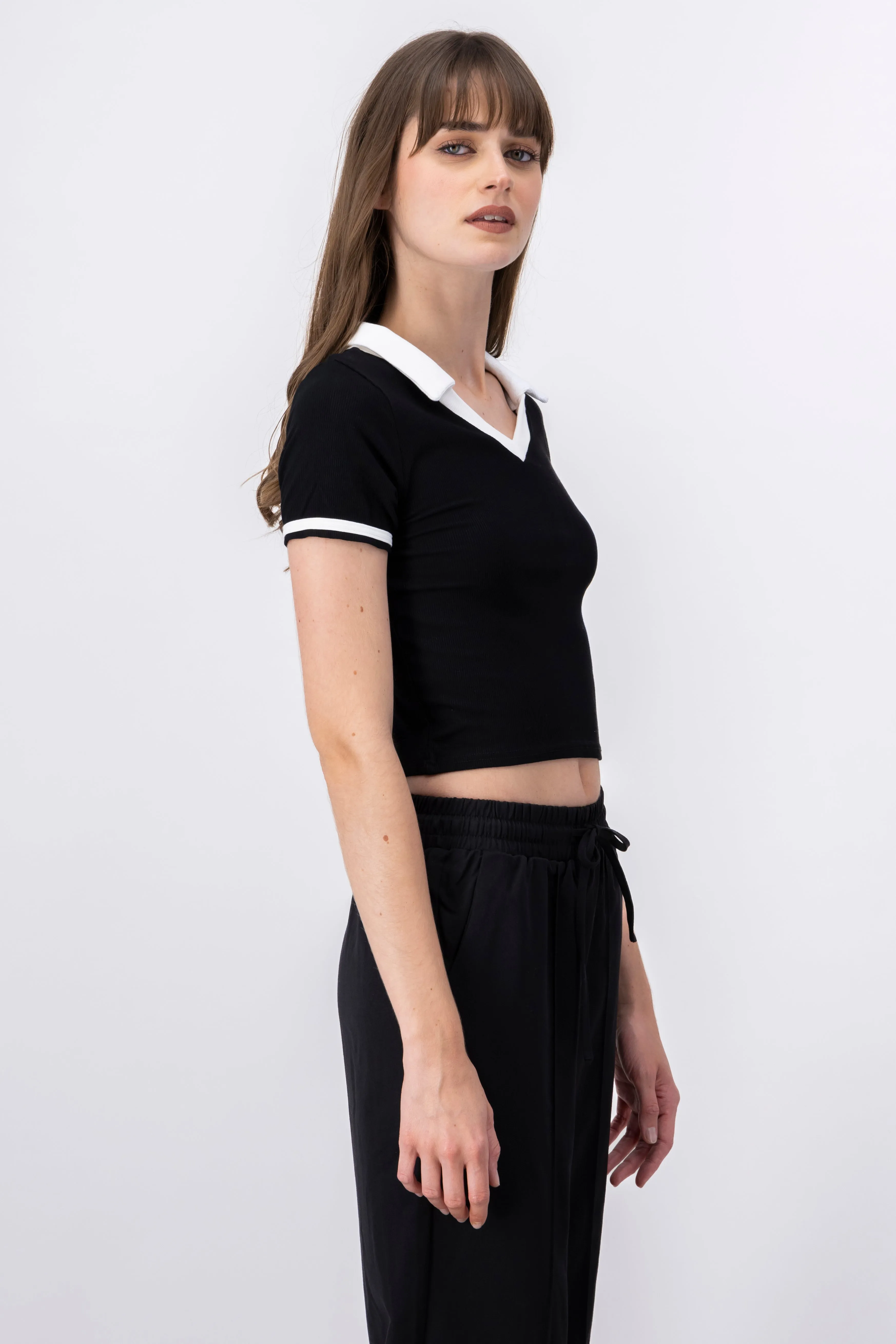 Playera cuello polo contraste sold by Shasa product image thumbnail 4