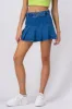 Falda Mini Denim Tableada sold by Shasa
