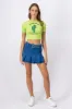 Falda Mini Denim Tableada sold by Shasa
