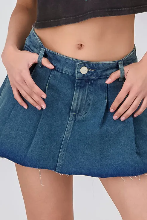 Falda mini denim tableada sold by Shasa product image thumbnail 5