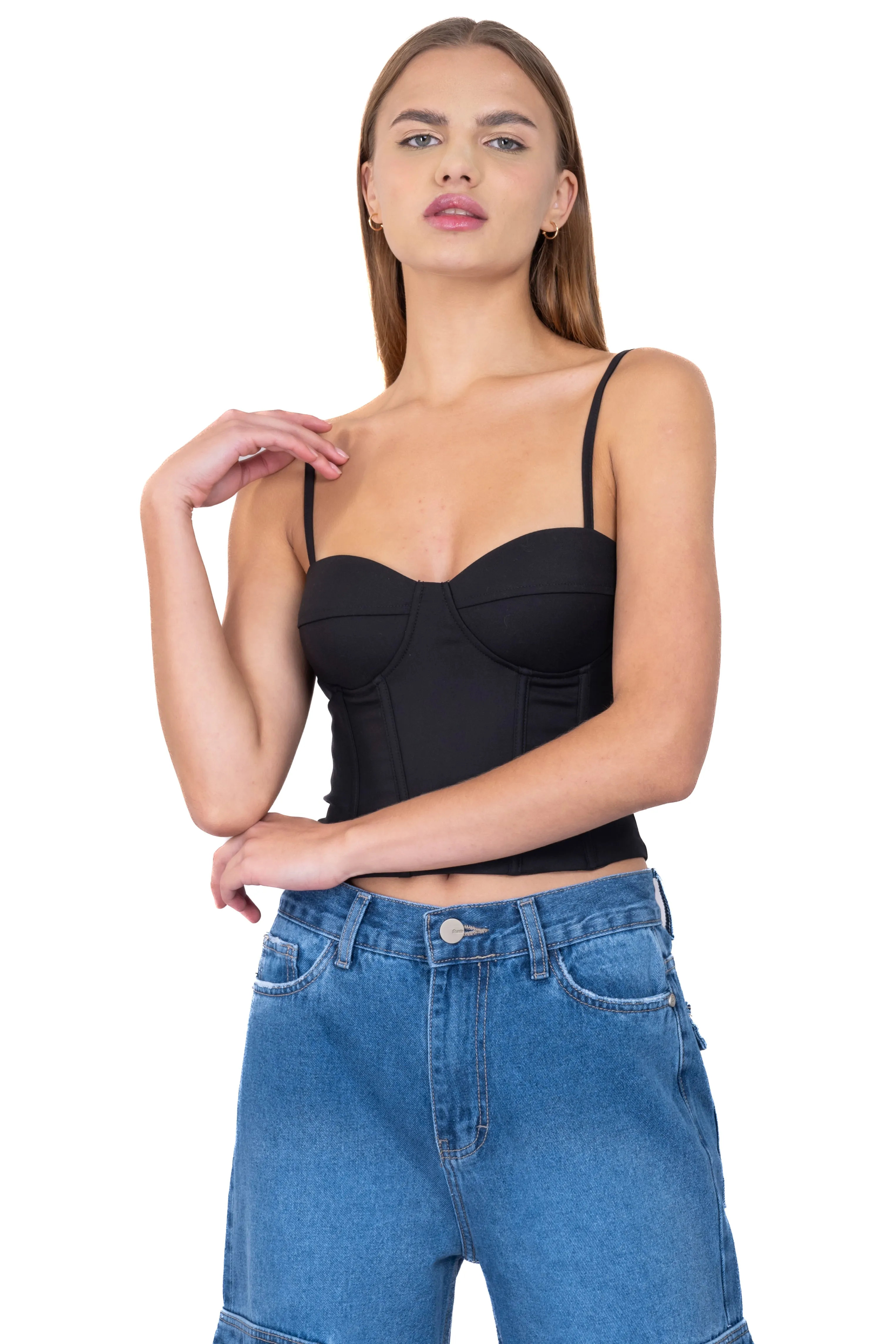 Corset liso copas tirantes sold by Shasa