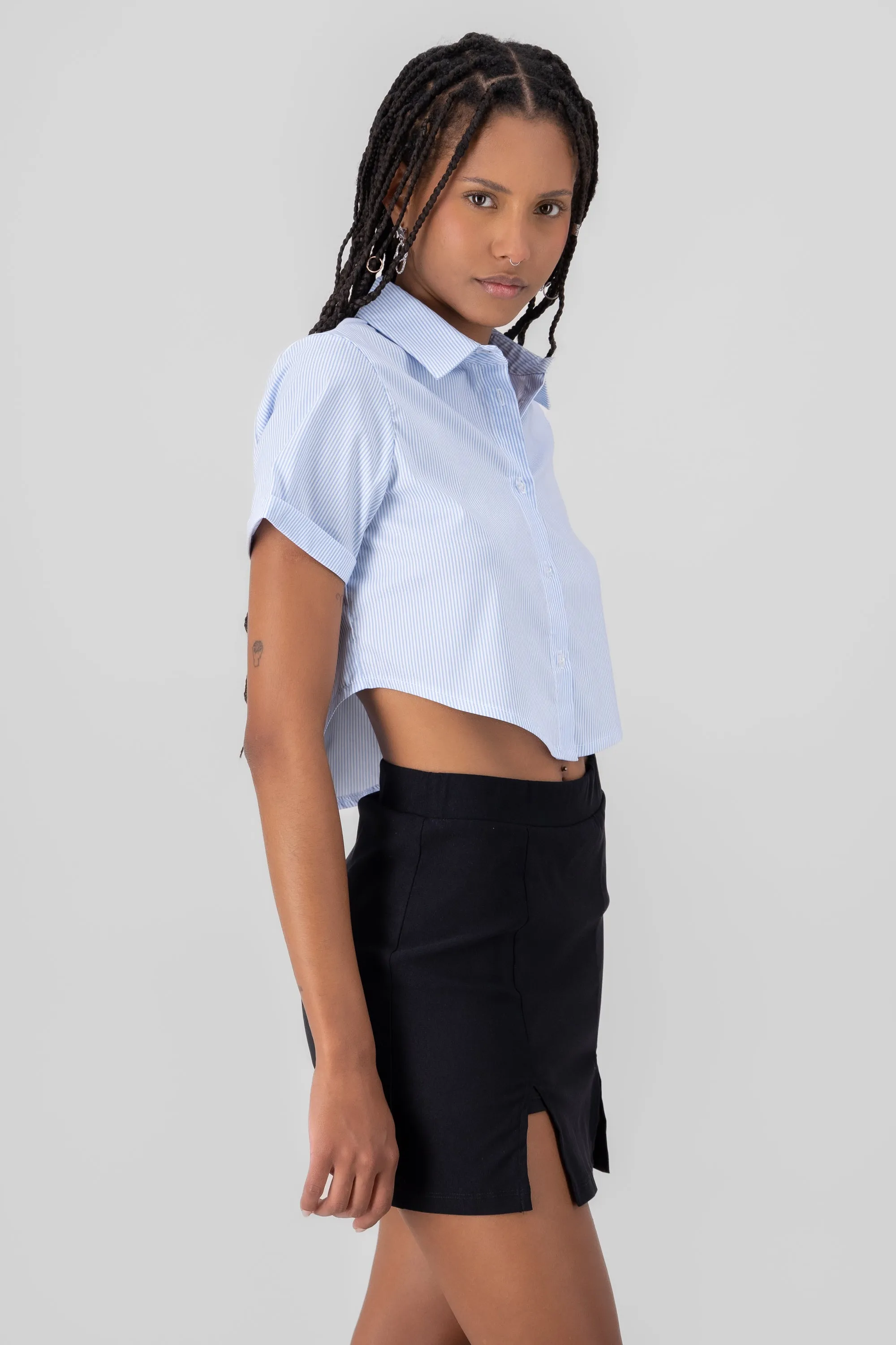 Camisa crop manga corta sold by Shasa product image thumbnail 3