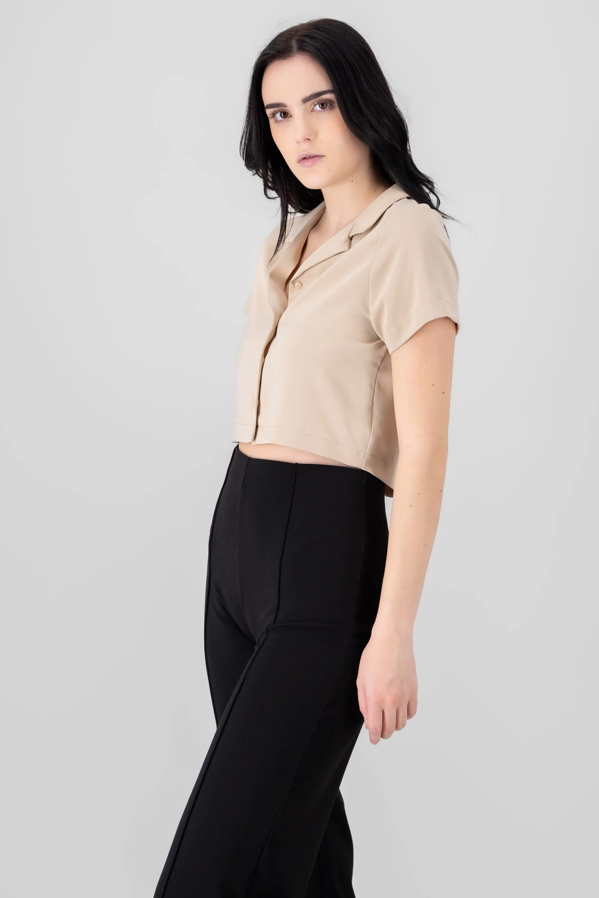 Camisa Crop Amplia Manga Corta sold by Shasa product image thumbnail 3