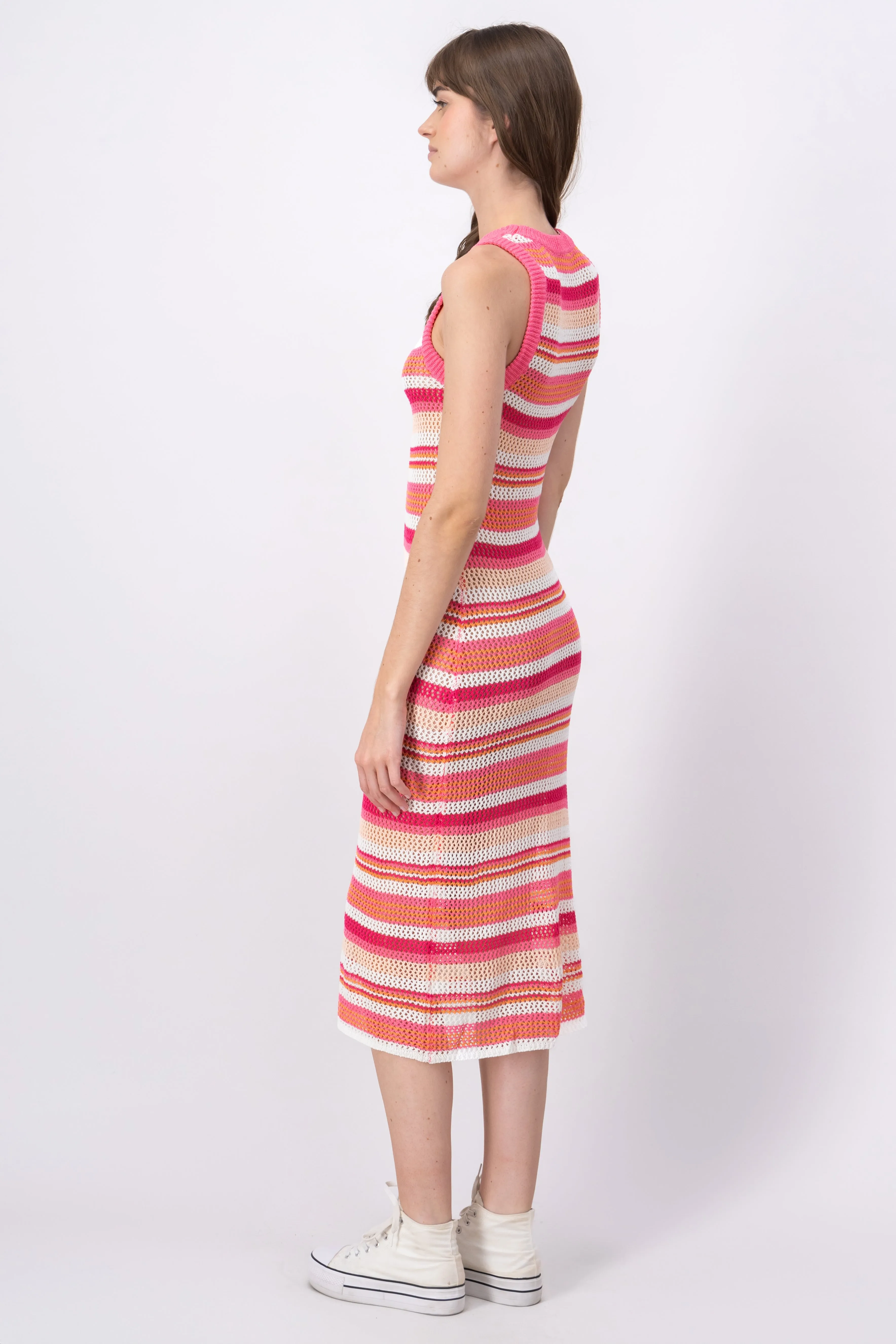 Vestido midi crochet multicolor sold by Shasa product image thumbnail 3