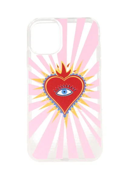 Funda celular i 11-XR corazón llamas sold by Shasa